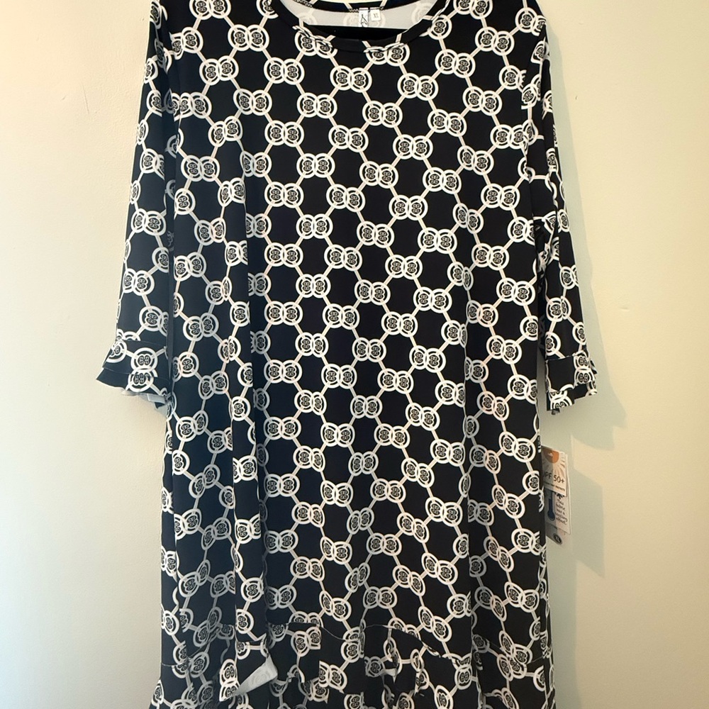Lulu-B Black and White Mini Dress